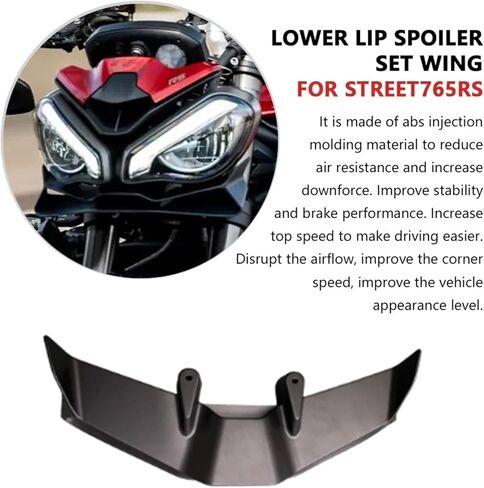 FOR Street Triple 765 RS 765 R street triple 765rs 765r 2017-2025 2026 Motorcycle Accessories ABS Material Front Lower Lip Spoiler Front Lip Fixed Wing Fairing Kits in Saudi Arabia