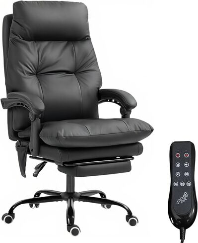 Executive Office Chair 155° Recline High Back Office Chair with Footrest & Adjustable Lumbar Support, Comfy Computer Chair for Study & Working in Saudi Arabia
