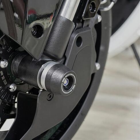 مزلقات الإطار مناسبة لـ CFMOTO 675SS 675NK 675SR 675SR-R واقيات المحور الأساسية من الألومنيوم الأمامي والخلفي، مع غلاف من النايلون، وملحقات قضيب التصادم CF MOTO in Kuwait