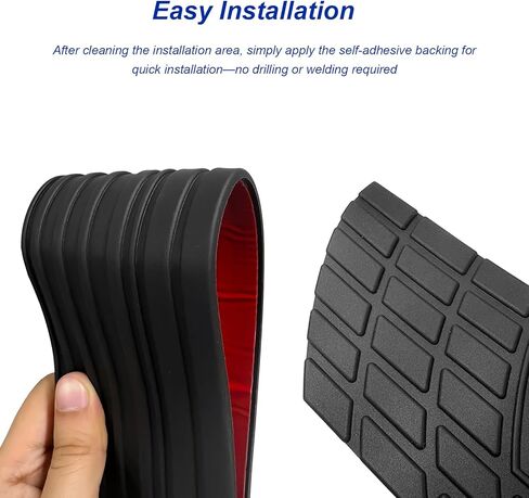 Car Rear Bumper Protector, 41 × 3.3 Inch Anti-Scratch Anti-Slip Auto Trunk Door Protective Strip, Rear Bumper Edge Guard Trimmable Trunk Anti-Collision Strip for Car Truck SUV in Saudi Arabia