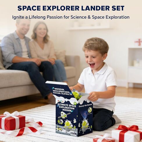 AuntyFey Space Rocket Ship Toys for Kids, Space Toys Shuttle for Kids 3-5-7 with 3 Astronaut Figures, Spaceship with Glowing & Sound Effect, Educational Stem Gift for Boy Girl in Saudi Arabia