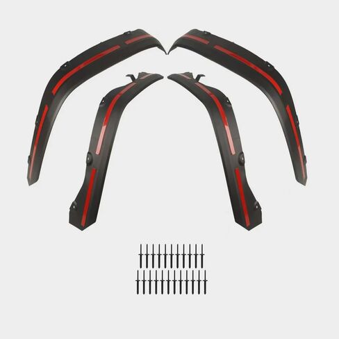 LH Fender Flares for Suzuki Jimny JC74 2023-2026 4/5-Door, 4PCS ABS Wheel Arch Extension Mud Guards, 4.3cm Wider Upgrade (Black 4/5Door) in Saudi Arabia