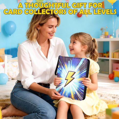 9 Pocket Top-Loading Trading Card Binder, 900 Pockets Card Book Holder with 50 Removable Sleeves, Double-Sided 3-Ring Zip,Waterproof PU Cover with Full Zipper,Card Albums Gifts for Serious Collectors in Saudi Arabia