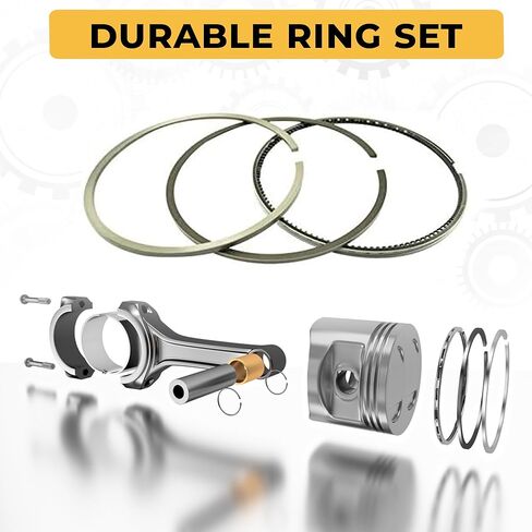 REDiesel Engine Piston Ring Set Standard Size Replacement Kit – High Performance Compression Rings, Oil Control & Heat Resistant – Easy Installation Automotive Engine Parts in Saudi Arabia