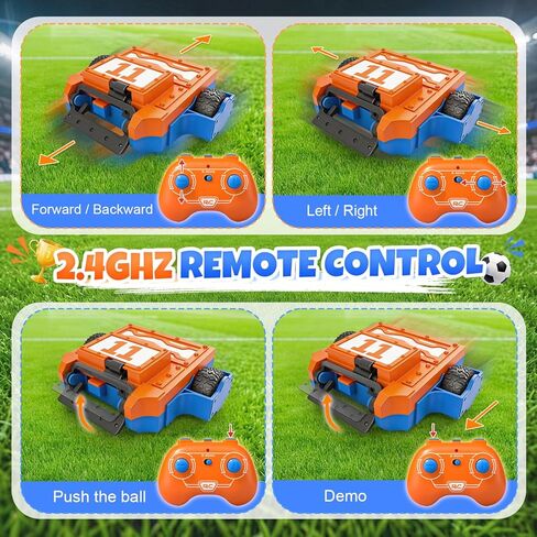 Remote Control Football Cars Set, Soccer RC Car Toy with Goal & Ball Remote Control Fighting Robots Birthday Twin Gifts for 4 5 6 7 8+ Year Old Boys Girls(2 Packs) in Saudi Arabia