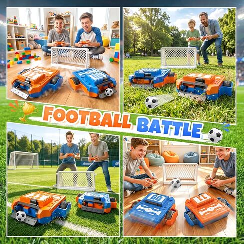 Remote Control Football Cars Set, Soccer RC Car Toy with Goal & Ball Remote Control Fighting Robots Birthday Twin Gifts for 4 5 6 7 8+ Year Old Boys Girls(2 Packs) in Saudi Arabia