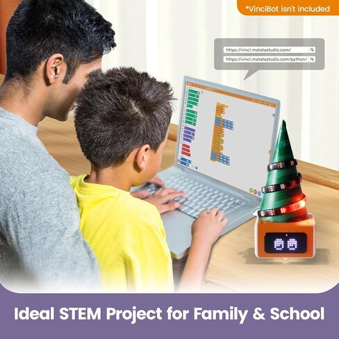 Inventor Kit for VinciBot Coding Robot, Electronic STEM Kit with programmable Module to Learn Programmable Electronic Projects for School Classroom Kids Ages 8+ in Saudi Arabia