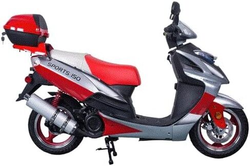 HHH 150cc Scooter Vienna 150 Gas Street Scooter for Adult Lancer 150 Fully Automatic and Led Lights Gy6 Engine 13 inch Tires (Black) in Saudi Arabia