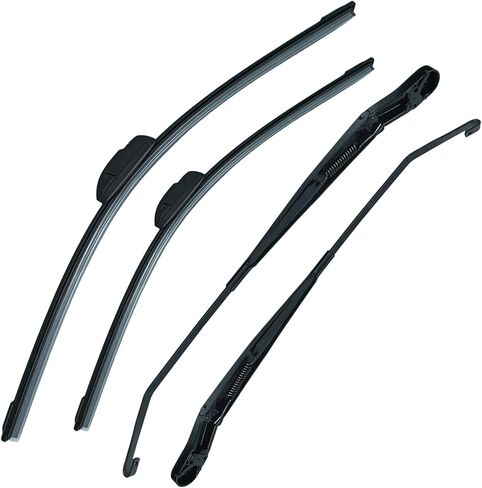 Front Windshield Wiper Arm and Blade Kit 42884 42885 Compatible With Dodge Ram 1500 2500 3500 2002 2003 2004 55077133AA 55077133AB 55077132AA 55077132AB（4PCS） in Saudi Arabia