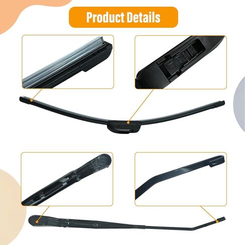 Front Windshield Wiper Arm and Blade Kit 42884 42885 Compatible With Dodge Ram 1500 2500 3500 2002 2003 2004 55077133AA 55077133AB 55077132AA 55077132AB（4PCS） in Saudi Arabia
