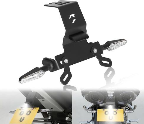 YZF-R1 مجموعة أدوات ترتيب الذيل الخلفي المتوافقة مع مجموعات إزالة الحاجز YZF R1 2004-2015 المجهزة بمصابيح إشارة الانعطاف LED المدمجة ولوحة الترخيص in Kuwait