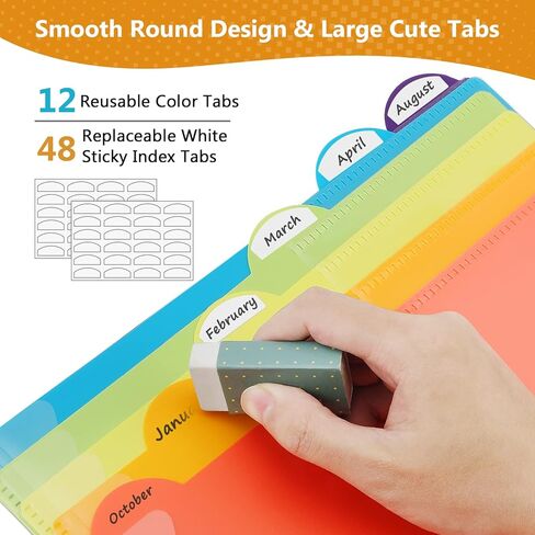 KTRIO 24 Pocket Poly Project Organizer, Spiral Binder Organizer Multi Pocket Folder with Dividers, Back Cover Utility Pouch, Letter Size School Supplies in Saudi Arabia
