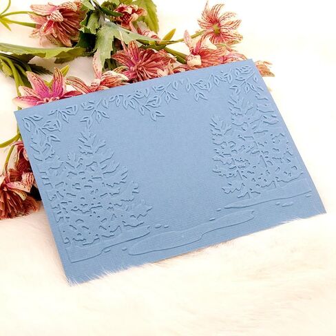 3D Plastic Embossing Folder Template Christmas Pine Tree Texture A6 Size for Card Making DIY Scrapbooking Paper Crafting Handmade Crafts Scrapbooking Arts Supplies Scrapbook Decor in Saudi Arabia