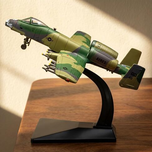 RZAPE 1:72 A-10 Warthog Attack Aircraft Alloy Model with Light & Sound,Gift Box Packing, Collectible Military Plane (Green) in Saudi Arabia
