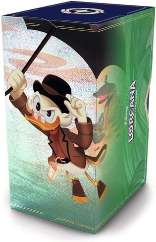 Ravensburger Disney Lorcana TCG: صندوق هدايا Scrooge McDuck - بطاقة ترويجية من رقائق جليمر، 5 عبوات معززة متنوعة، صندوق تخزين وفواصل - لعبة بطاقات تجارية ومقتنيات ديزني - للأعمار من 8 سنوات فما فوق in Kuwait