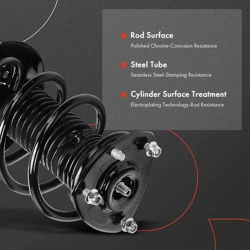 A-Premium Front Struts Compatible with Acura TLX [FWD] 2015-2018, Auto Dual Clutch Trans - 2x Replacement Suspension Complete Strut Assembly Shock with Coil Spring in Saudi Arabia
