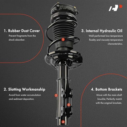 A-Premium Front Complete Strut and Coil Spring Assembly Compatible with Chevrolet Camaro 2016-2022, Set of 2 in Saudi Arabia