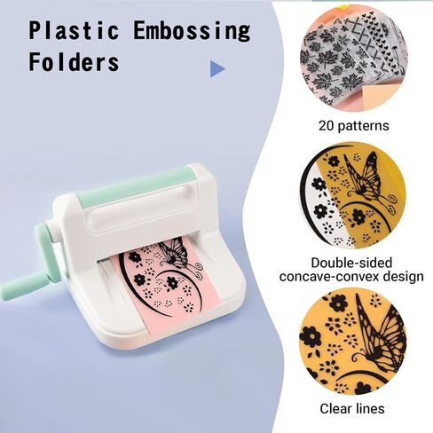 20pcs Embossing Folders,Plastic Paper Card Decorating Mold Embossing Folder for Card Making, 5.8 x 4.1 Inch Embossing Machine Template Paper Card Folder in Saudi Arabia