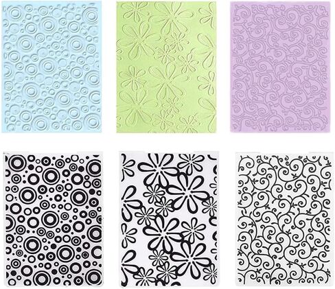 20pcs Embossing Folders,Plastic Paper Card Decorating Mold Embossing Folder for Card Making, 5.8 x 4.1 Inch Embossing Machine Template Paper Card Folder in Saudi Arabia