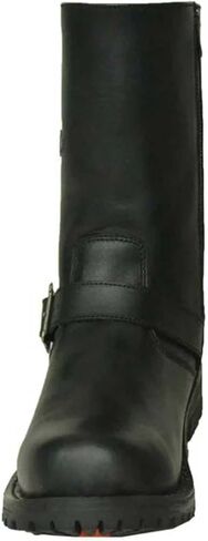UNIK JUST FOR BIKERS Men's Premium Black Cowhide Leather Motorcycle Boots, 10001-M in Saudi Arabia