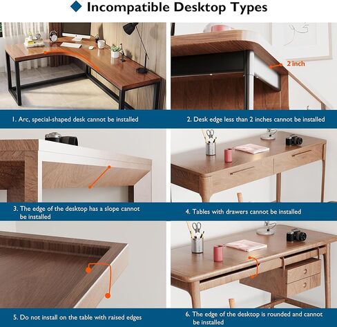 BONTEC Ergonomic Desk Extender Tray, 9.5"x9.1" Table Mount Arm Wrist Rest Shelf, 90°Foldable Elbow Support, Clamp on Computer Arm Rest for Desk, Office & Home Use,Durable Easy to Install,Black pattern in Saudi Arabia