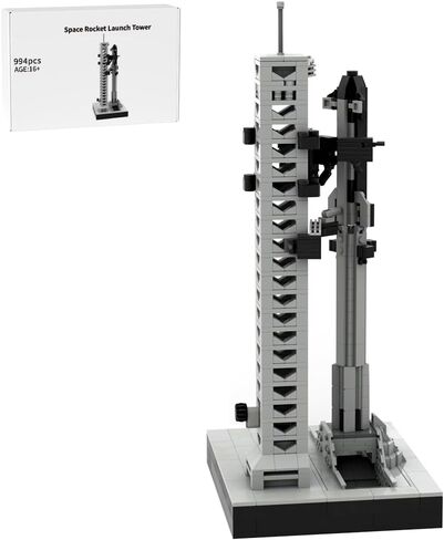 FunXylophy Starship Building Block Set, Detachable Space Rocket Building Block Assembly Kits, DIY Creative Collectible Display Rocket Model, Gift for Adults (1778PCS) in Saudi Arabia