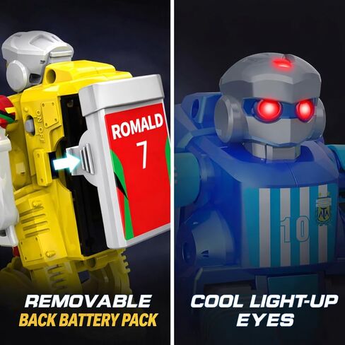 ANTSIR Remote Control Soccer Robot Toy, 2.4G Rechargeable RC Football Player with Lob Shot and Long Shot, 2-Player Battle Interaction Games, Sports Birthday Gift for Boys Girls Age 8-16 in Saudi Arabia