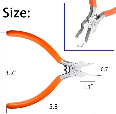 Flat Nose Pliers Smooth Jaw Jewelry Making Tools for Wire Bending Wrapping in Saudi Arabia