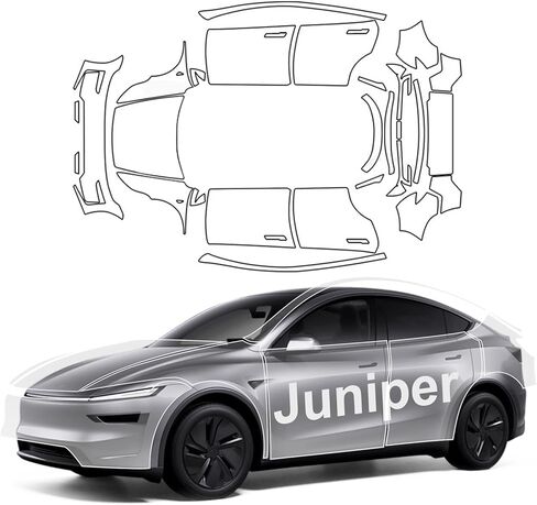 تغطية كاملة مسبقة القطع PPF لـ 2025-2026 Tesla Model Y Juniper | طبقة حماية الطلاء غير المرئية من مادة TPU ذاتية المعالجة، وإكسسوارات السيارة الخارجية المقاومة للخدش والأشعة فوق البنفسجية in Kuwait