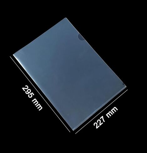 200 Pack Plastic Clear Transparent Document File Folder Sleeves Holder Fit for L-Type 8.5 x 11 Inch US Letter Size Paper for Law Office, Classroom, Home in Saudi Arabia