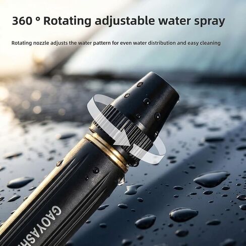 Metal High-Pressure Water Gun with Booster Nozzle – Adjustable Spray Patterns for Car Washing, Garden Watering & Outdoor Cleaning – Includes 2 Hose Clamps in Saudi Arabia