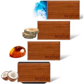 معطر هواء للسيارة - 4 عبوات - روائح طويلة الأمد مع مشبك معدني - العنبر والمحيط وخشب الساج وجوز الهند - موزع تهوية للعلاج العطري ومزيل تلقائي للرائحة in Kuwait