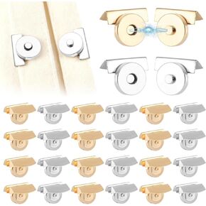 24 Sets Magnetic Snaps Buttons, No-Sew Metal Magnetic Buttons Clasps Purse Closure, Suitable for Bags, Clothing, Crafts, DIY Accessories(Edition:A) in Kuwait
