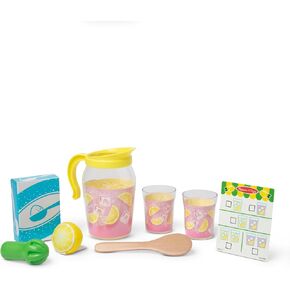Melissa & Doug Lemonade Pretend Play Food and Drink Toy Set with Pitcher and Glasses, Ages 3+ in Saudi Arabia