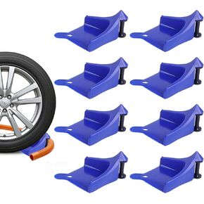 8 Pcs Car Hose Guide Plastic Blue Tire Roller Washing Hose Detail Tool for Car Cleaning Accessory in Saudi Arabia