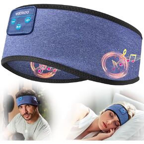 Voerou Sleep Headphones Wireless Bluetooth - سماعات رأس قابلة للتعديل قابلة للغسل للنوم، أدوات تقنية للنوم الجانبي، التمرين، الركض، اليوغا، الأرق، السفر، التأمل in Kuwait