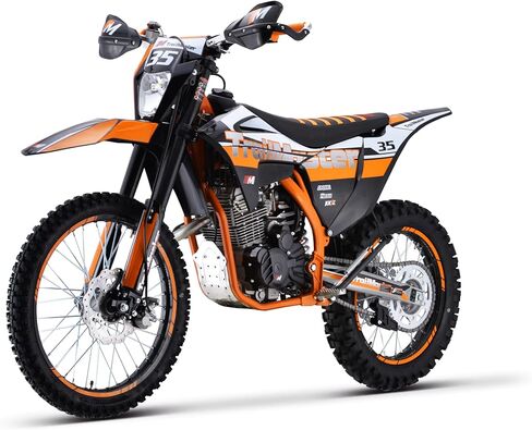 Trailmaster TM 35-250، دراجة ترابية رائعة بمحرك عالي الأداء 249 سم مكعب رباعي الأشواط 18.7 حصان، ناقل حركة يدوي 5 سرعات ونظام تشغيل كهربائي وركلة in Kuwait