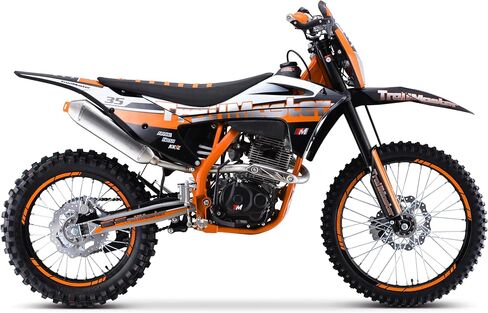 Trailmaster TM 35-250، دراجة ترابية رائعة بمحرك عالي الأداء 249 سم مكعب رباعي الأشواط 18.7 حصان، ناقل حركة يدوي 5 سرعات ونظام تشغيل كهربائي وركلة in Kuwait
