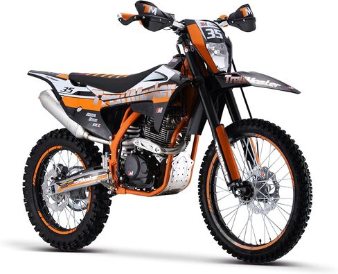 Trailmaster TM 35-250، دراجة ترابية رائعة بمحرك عالي الأداء 249 سم مكعب رباعي الأشواط 18.7 حصان، ناقل حركة يدوي 5 سرعات ونظام تشغيل كهربائي وركلة in Kuwait