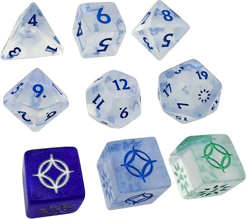 Stormlight Dice Set - Cosmere RPG by Brotherwise Games | 7-Piece Polyhedral Gaming Dice | Ages 14+ | 3-7 Players | in Saudi Arabia