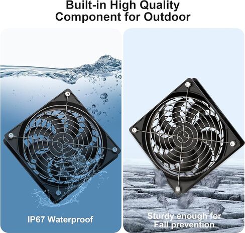 Solar Fan, 30W Solar Fan for greenhouses, Small Chicken coops, and pet Houses. IPX7 Waterproof Solar Panel Fan kit in Saudi Arabia