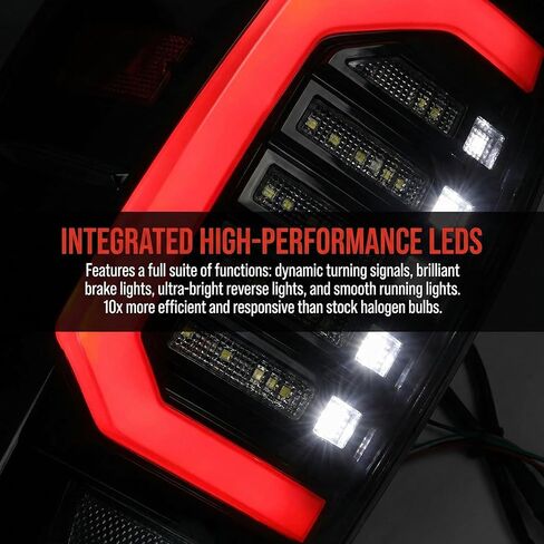 LED Tail Lights Compatible for Toyota Tacoma 2016 2017 2018 2019 2020 2021 2022 Pickup Styleside Smoked Black Taillights Brake Rear Lamps, Turck Tail Lamp Assembly Passenger & Driver Side… in Saudi Arabia