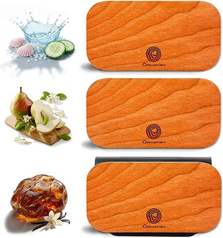 Car Air Freshener - Wood Air Freshener for Visor Clip - Long Lasting Car Odor Eliminator - Vehicle Scent Diffuser - Variety Scent Refill (Sandalwood - Cologne - Lime, CLIP INCLUDED) in Saudi Arabia
