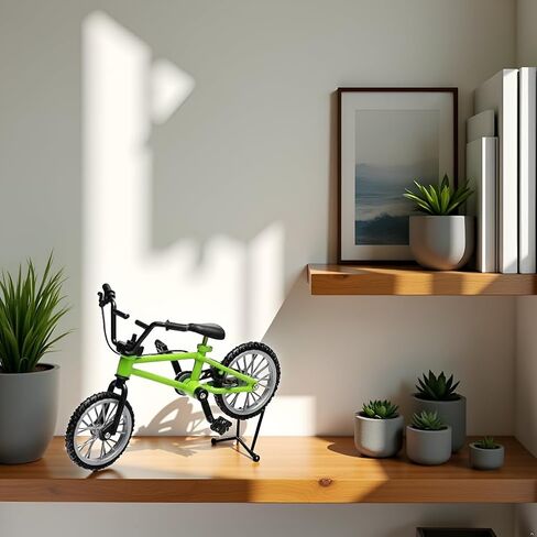 1/18 Scale Mini Diecast Mountain Bike, Finger Bicycle Model, Desktop Decor Art Craft (Green) in Kuwait