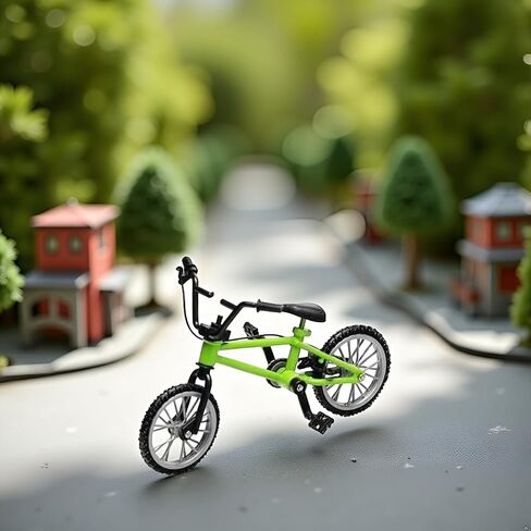 1/18 Scale Mini Diecast Mountain Bike, Finger Bicycle Model, Desktop Decor Art Craft (Green) in Kuwait