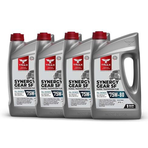 Triax Synergy Gear SF 75W-80 GL-4 Synthetic Transmission Fluid Compatible with Volvo iShift and Mack mDrive (1 Gal) in Saudi Arabia