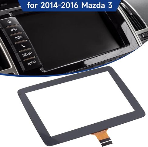 7'' Touch Screen Digitizer Replacement for Mazda 3 2014-2016, BHP1611J0D / K40005A29F Touchscreen Digitizer, Touchscreen Display Glass Acrylic Transparent, Car Touch Display Glass Replacement in Saudi Arabia