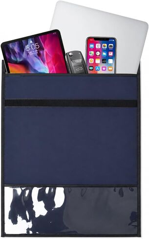 Faraday Bag for Laptops & Tablets, 14.4x17IN Faraday Cage, EMP Proof Bag, Faraday Bags for Phones & Car Keys, Fireproof & Waterproof Signal Blocker, RFID Faraday Pouch for Key Fob(Navy Blue) in Saudi Arabia