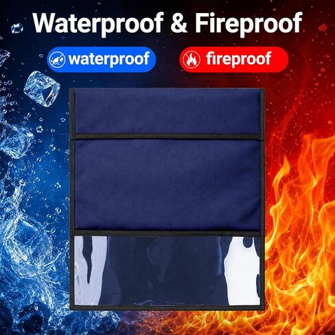 Faraday Bag for Laptops & Tablets, 14.4x17IN Faraday Cage, EMP Proof Bag, Faraday Bags for Phones & Car Keys, Fireproof & Waterproof Signal Blocker, RFID Faraday Pouch for Key Fob(Navy Blue) in Saudi Arabia