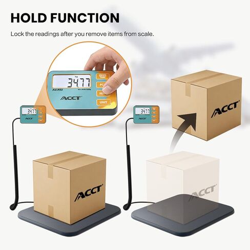 مقياس الشحن، 440 رطلاً / 0.01 كجم، مقياس بريدي رقمي عالي الدقة، مع شاشة LCD، وظائف تبديل التثبيت/الفارغة/العد/الوحدة، مناسب للحزم والأمتعة وموازين الشحن في مستودع البريد in Kuwait